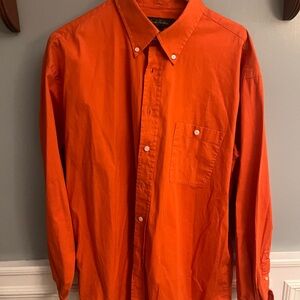 Brooks Brothers Vibrant Orange Casual Shirt